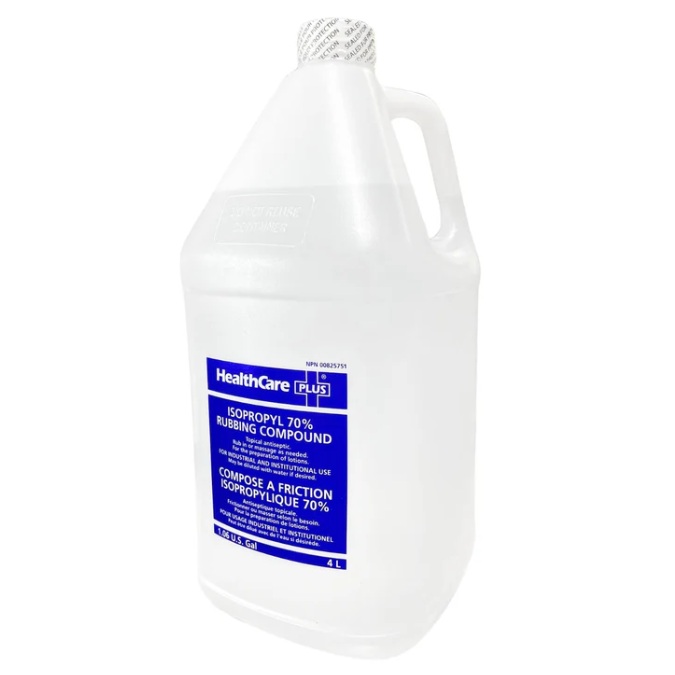 Alcool à friction isopropylique 70% (bouteille 4 L)