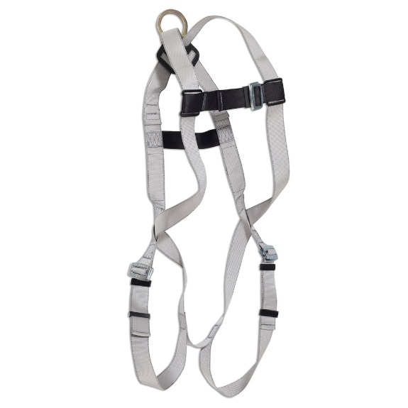 Harnais réglable en 3 points B-Compliant™ gris avec sangles de jambes à œillets, taille unique