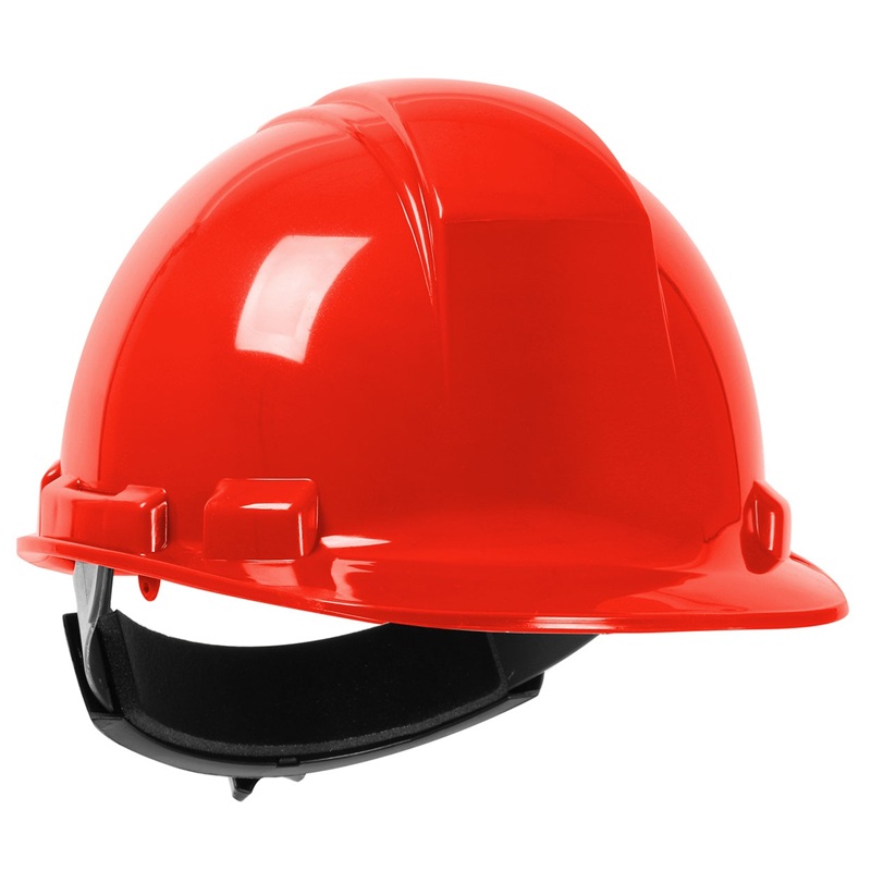 Whistler™ cap style hard hat with ratchet adjustment CSA type 1 hi-viz red
