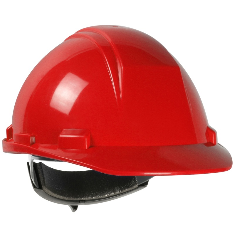 Mont-Blanc™ cap style hard hat with ratchet adjustment CSA type 2 hi-viz red