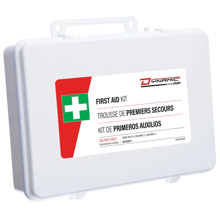 Trousse de premiers soins moyenne CSA type 2 Dynamic™ dans une boîte en plastique
