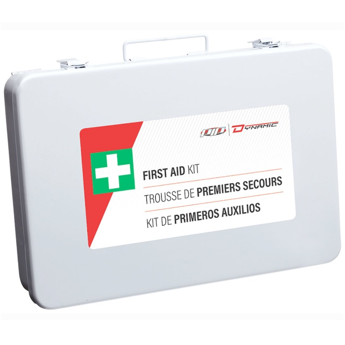 Trousse de premiers soins compartimentée pour l’Ontario Dynamic™ dans une boîte en métal