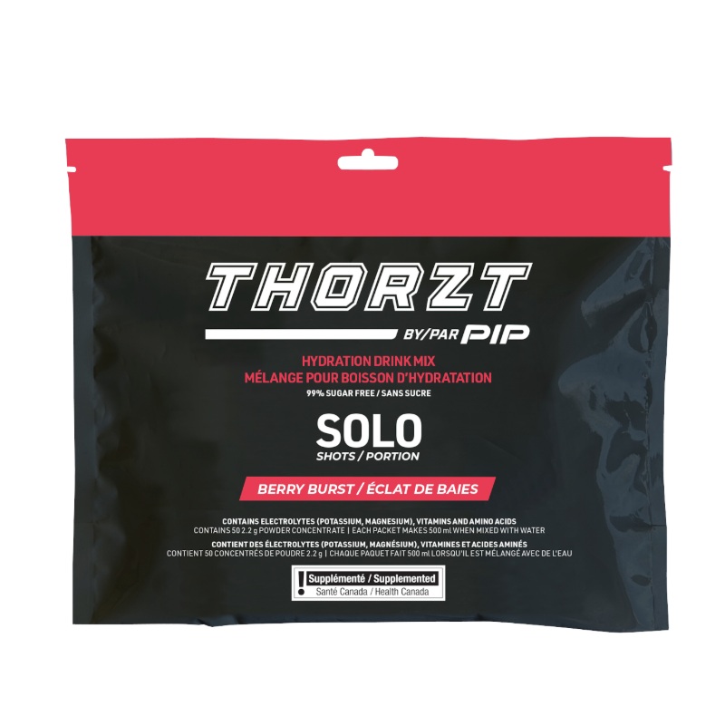 Mélange pour boisson d'hydratation Thorzt™ sans sucre portion individuelle saveur éclat de baies (50 sachets de 2.2 g / pqt)