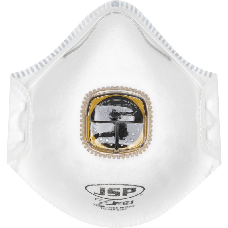 Respirateurs contre les particules jetables pliables haut de gamme JSP® homologué N95 avec valve d'expiration