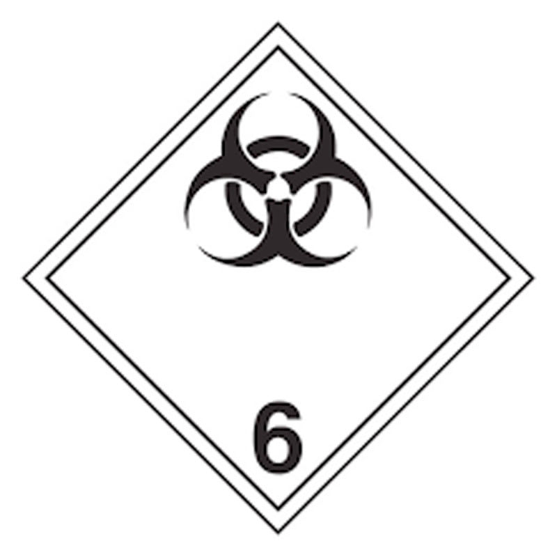Class 6.2 infectious substances TDG placard