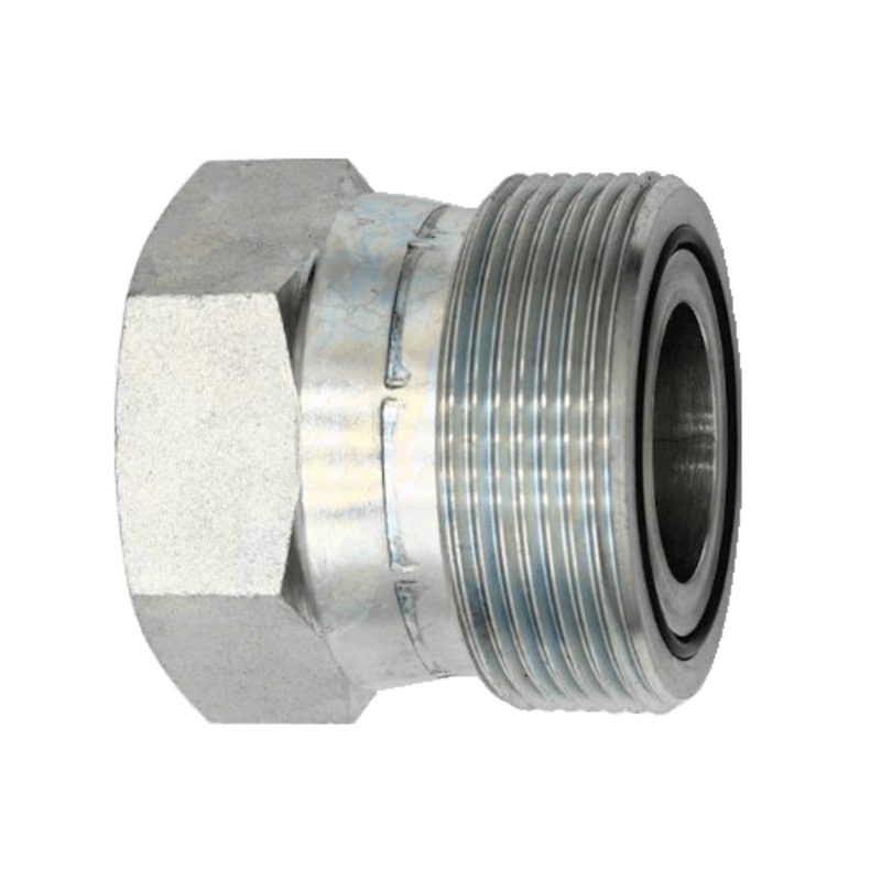Bague réductrice (bushing) Weatherhead en acier droit 1/4 M-ORFS X 3/8 F-ORFS