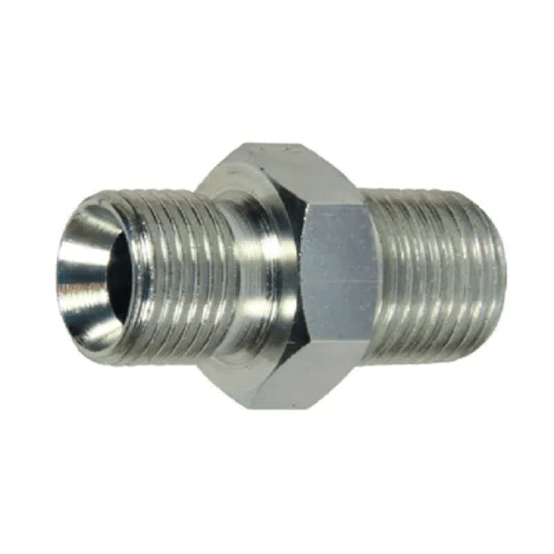 Adaptateur en acier droit 1/8 M-BSPP X M10 X 1.00 DIN mâle