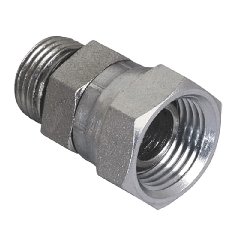 Adaptateur en acier droit 1/4 M-ORB X 1/4 F-NPSM pivotant