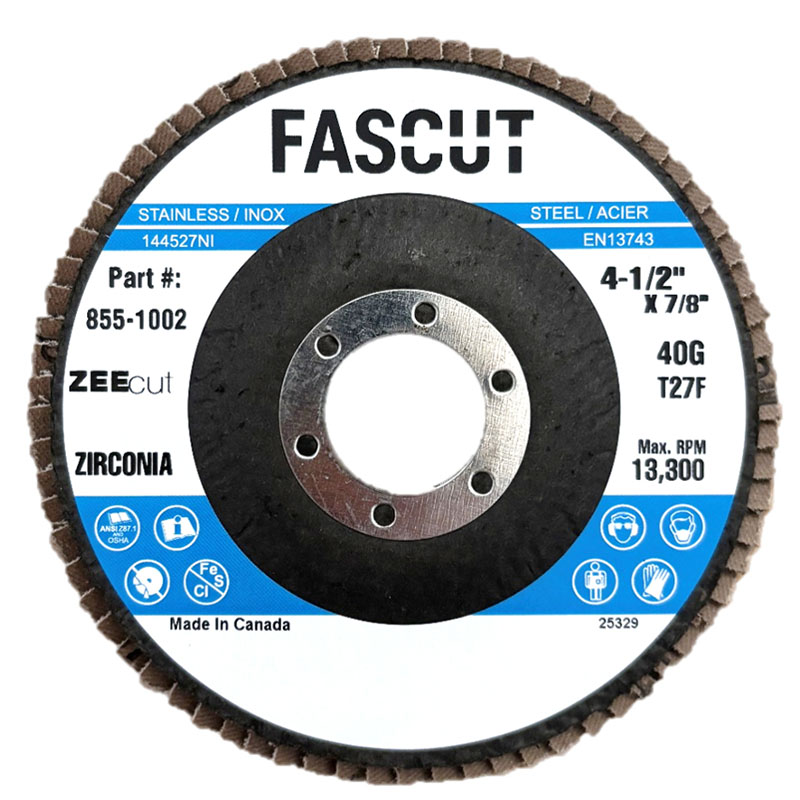 FLAP DISCS 4 1/2 x 7/8 Type 27F 36G Z/A