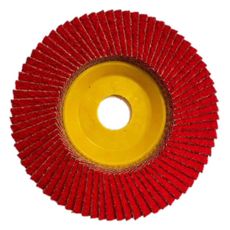 Disque à lamelles céramique usinable FASCUT™ 5 po X 7/8 po type 27 grain 36