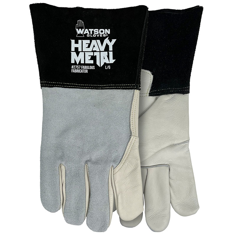 Gants de soudage MIG en cuir Heavy Metal™ Fabulous Fabricator avec protection contre la chaleur, S