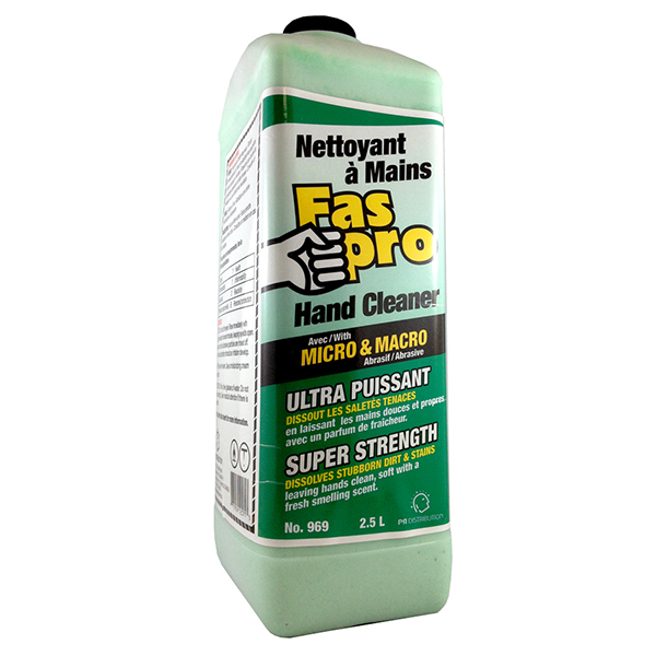 Nettoyant à mains avec micro et macro abrasif FASPRO® - ultra puissant (2.5 L)