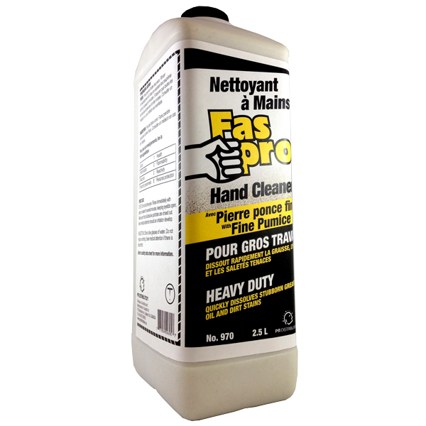 Nettoyant à mains avec pierre ponce fine FASPRO® - pour gros travaux (2.5 L)