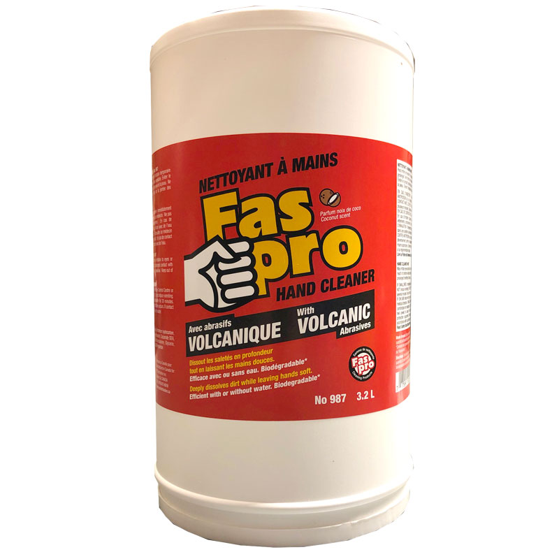 Nettoyant à mains FASPRO® avec abrasifs volcaniques 3.2L