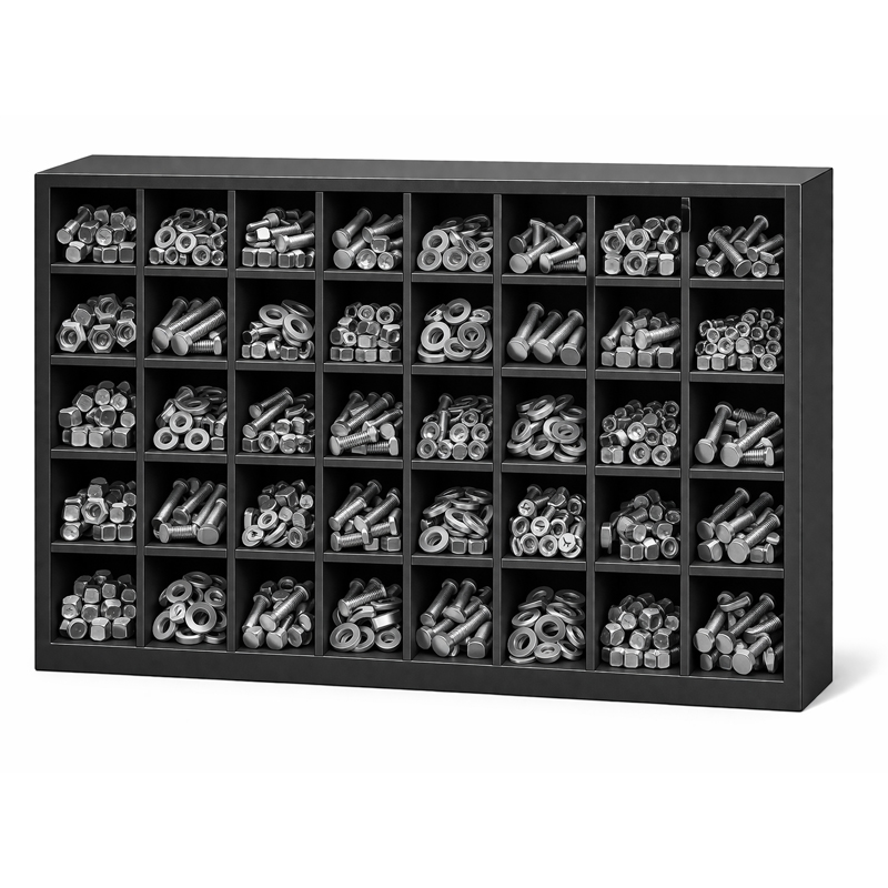 Hex bolt assortment 1/4 in to 1/2 in UNC grade 5 zinc plated (3633 pcs)