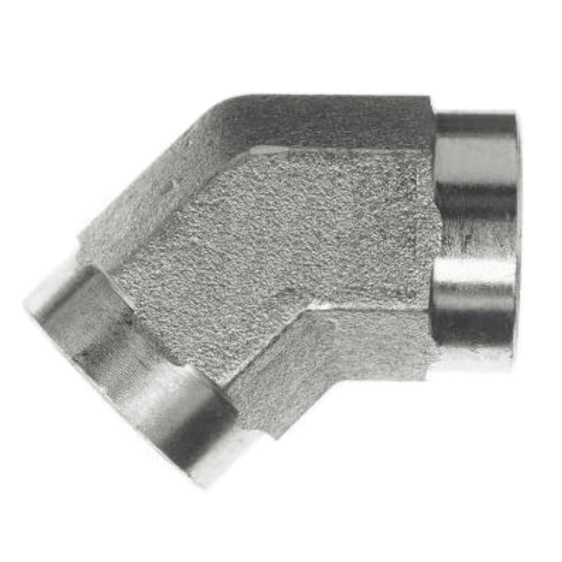 Steel 45 deg elbow 1/4 F-NPT X 1/4 F-NPT