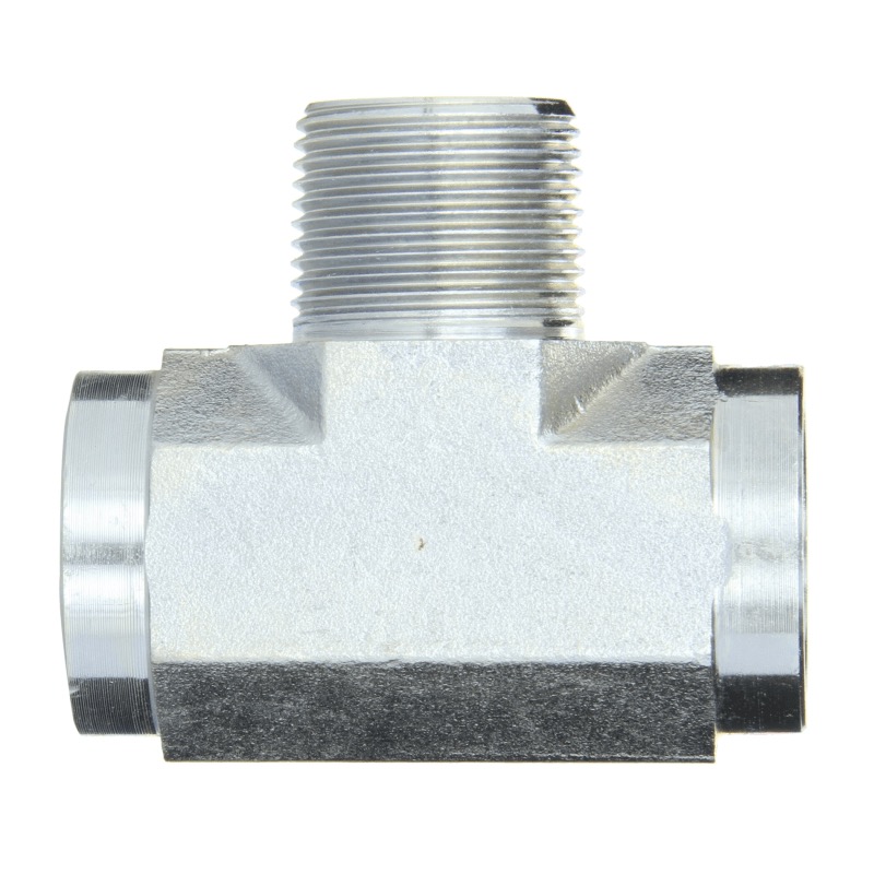 Té de dérivation en acier 1/8 F-NPT X 1/8 F-NPT X 1/8 M-NPT