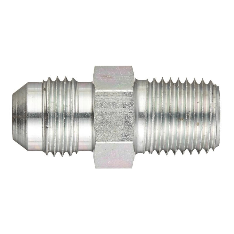 Adaptateur Weatherhead en acier droit 1/4 M-JIC X 3/8 M-NPT