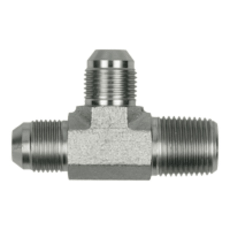 Weatherhead steel tee 3/4 M-JIC X 3/4 M-NPT X 3/4 M-JIC