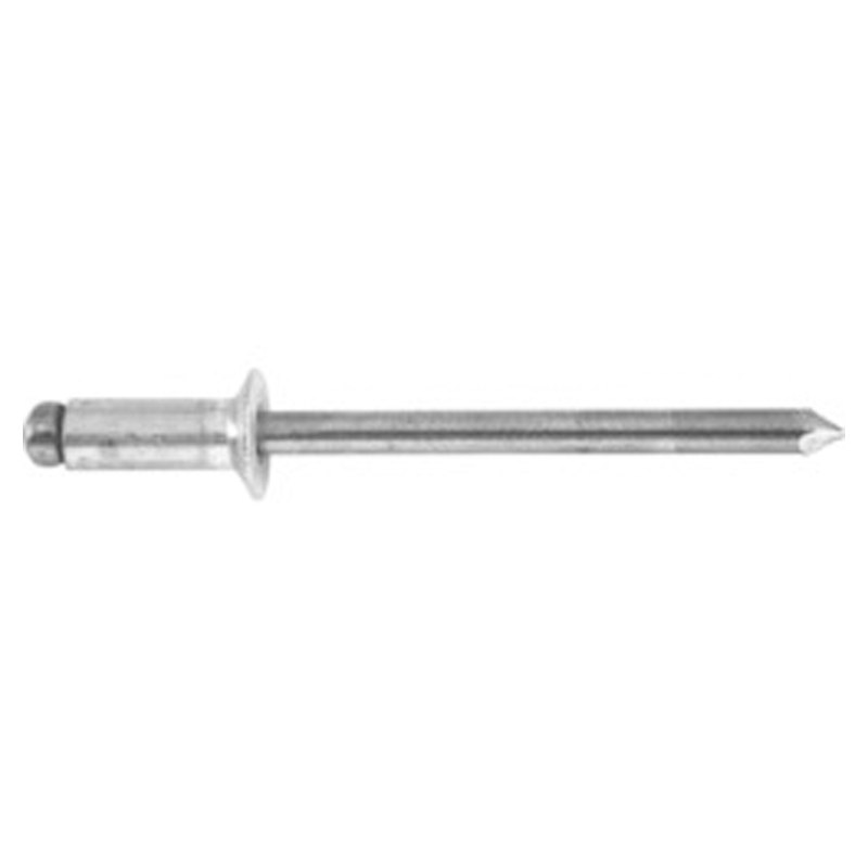 Rivet aveugle ouvert non-structurel 1/8 prise 0.063 - 0.125 aluminium / aluminium tête fraisée