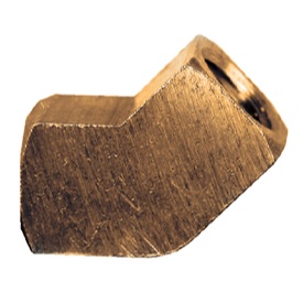 Extruded brass 45 deg elbow 1/8 F-NPT