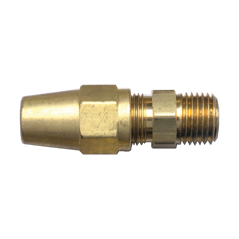 D.O.T. brass compression straight connector 5/8 tube X 1/2 M-NPT for copper tube
