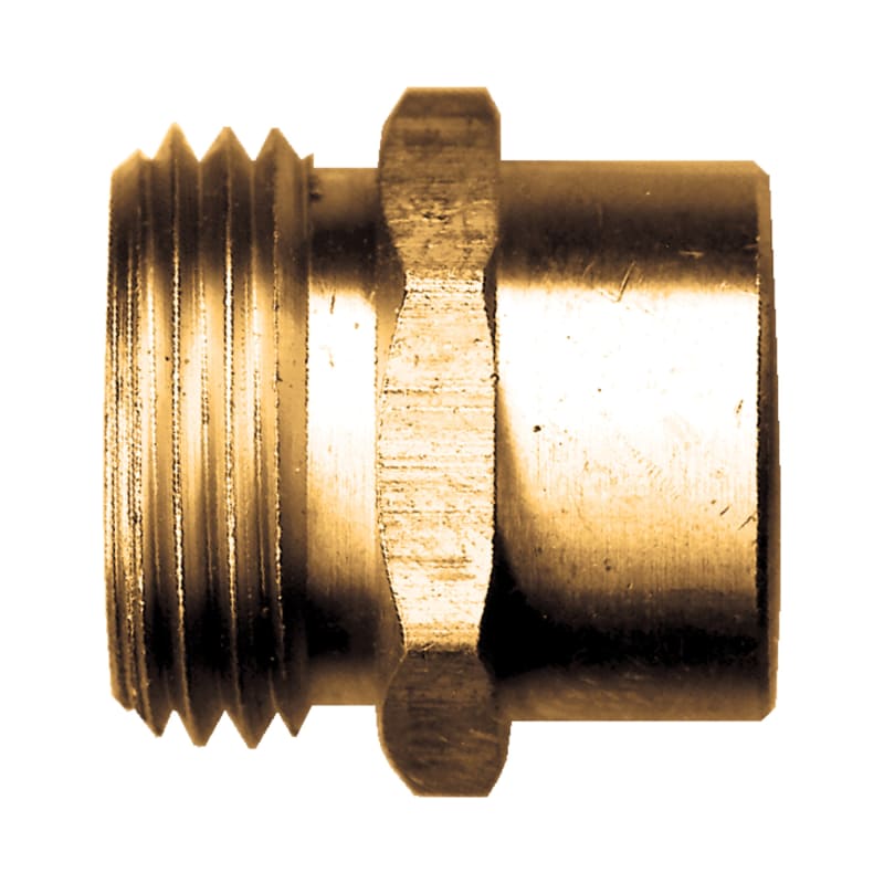 Brass water hose adapter M-GHT X 1/4 F-NPT