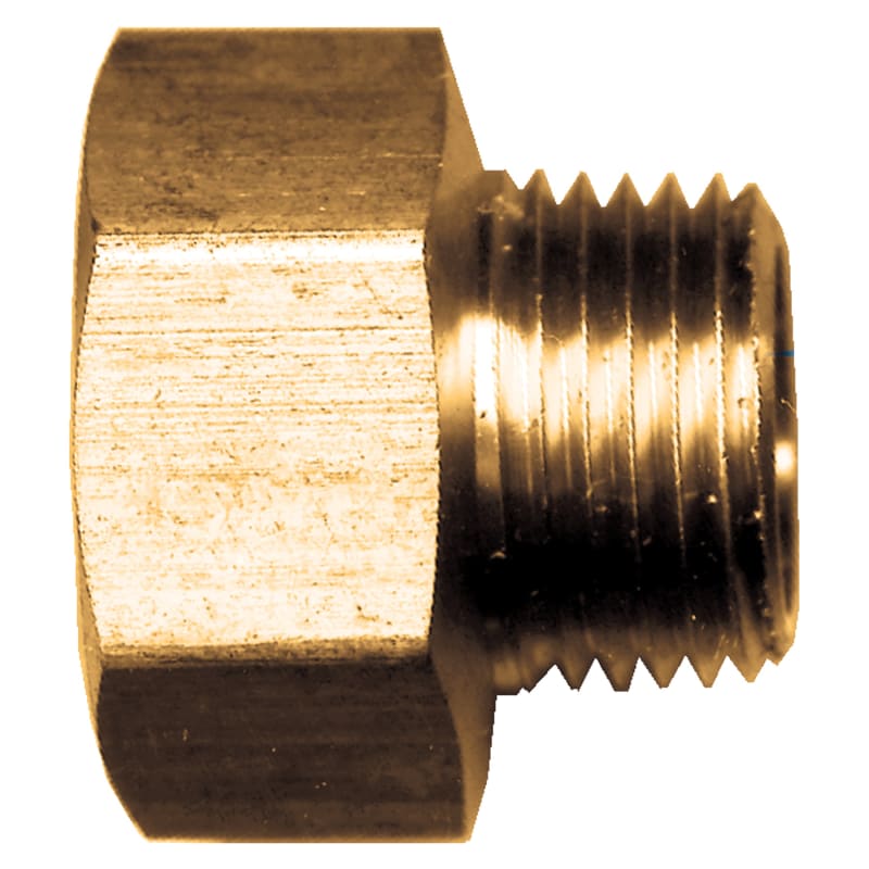 Brass water hose adapter F-GHT X 1/2 M-NPT