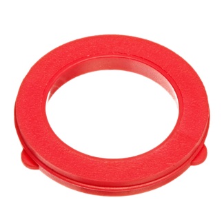 Flat style water hose washer red