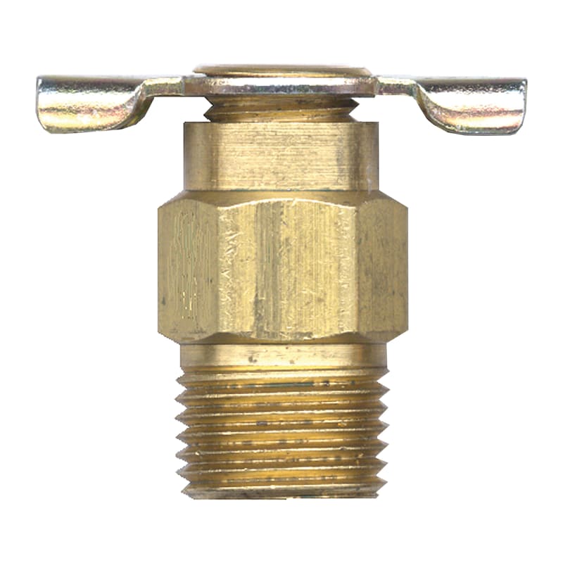 Brass needle seat type drain cock 1/4 M-NPT