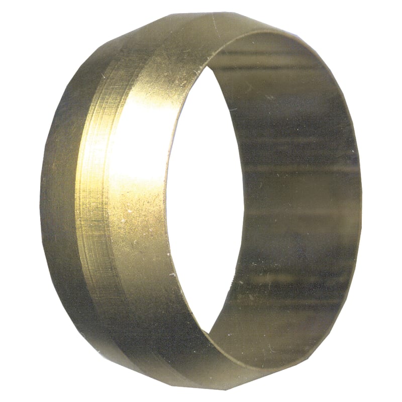 Brass standard compression sleeve 7/8 tube