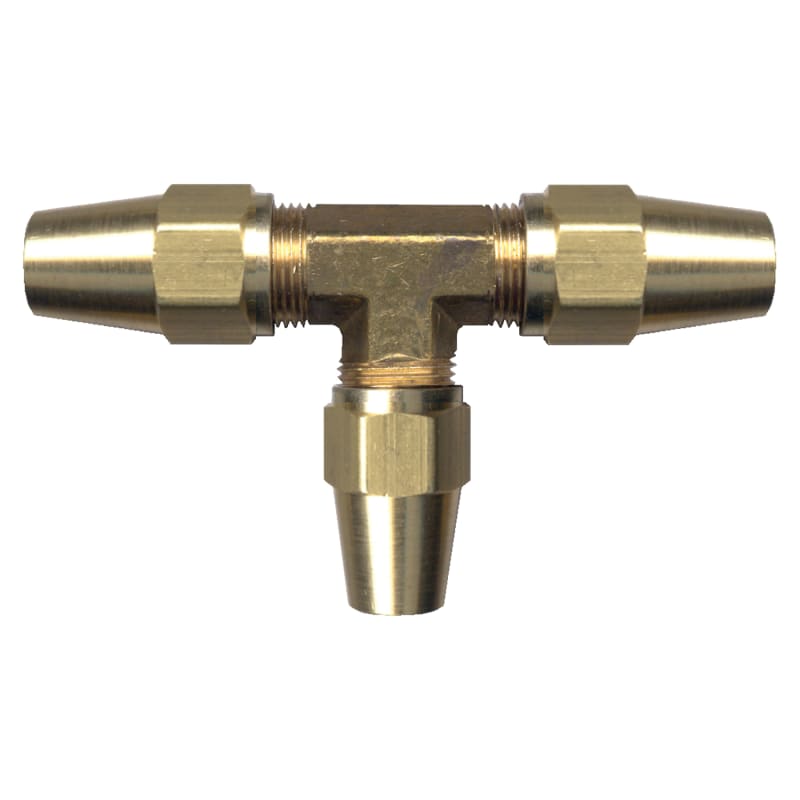 D.O.T. brass compression union tee 1/4 tube for copper tube