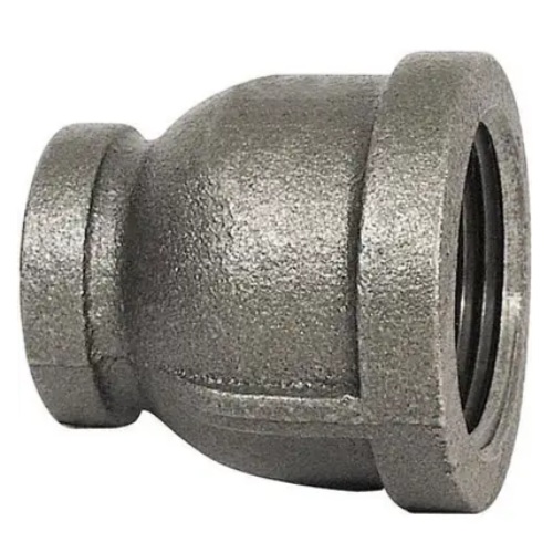 Black malleable straight reducing coupling 1/4 to 1/8 F-NPT