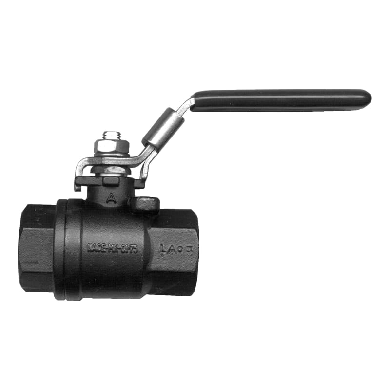2-piece carbon steel ball valve 3/4 F-NPT 2000 WOG