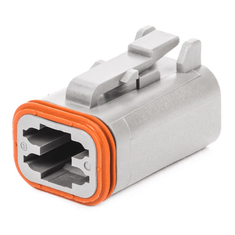 Connecteur mâle 4 cavités pour Deutsch série DT (contact grosseur 16)
