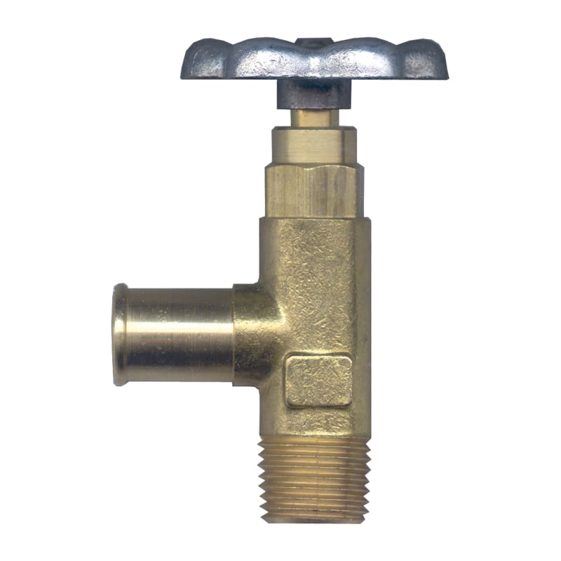 Brass angle valve 5/8 tube X 3/8 M-NPT
