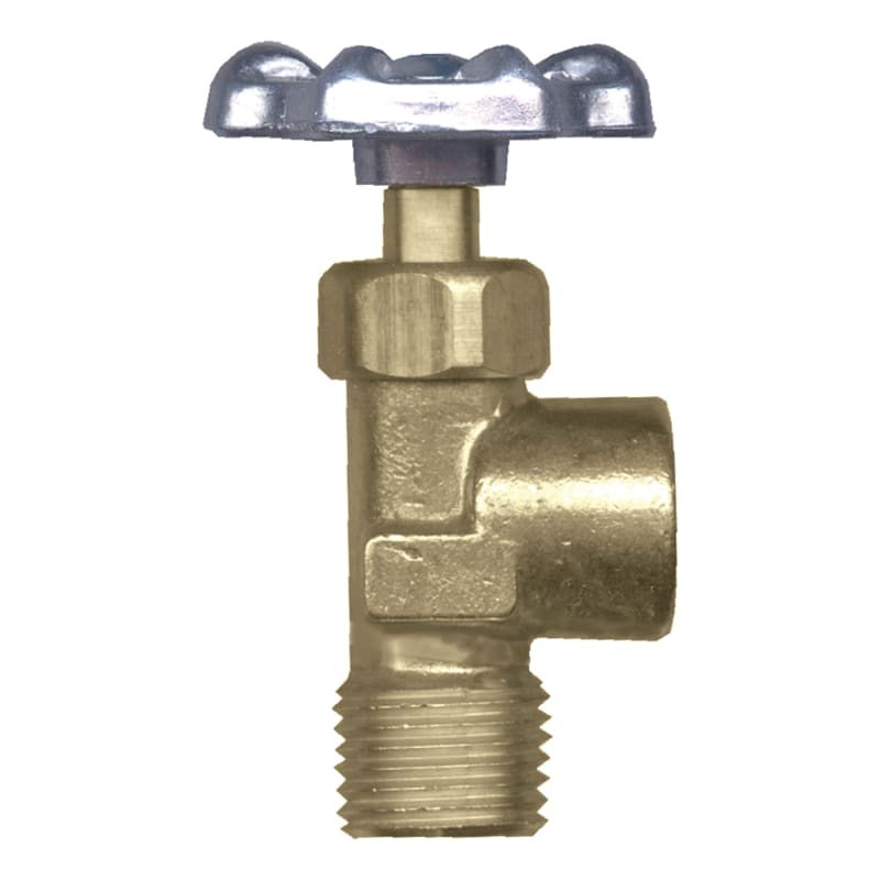 Brass angle valve 3/8 F-NPT X 1/2 M-NPT