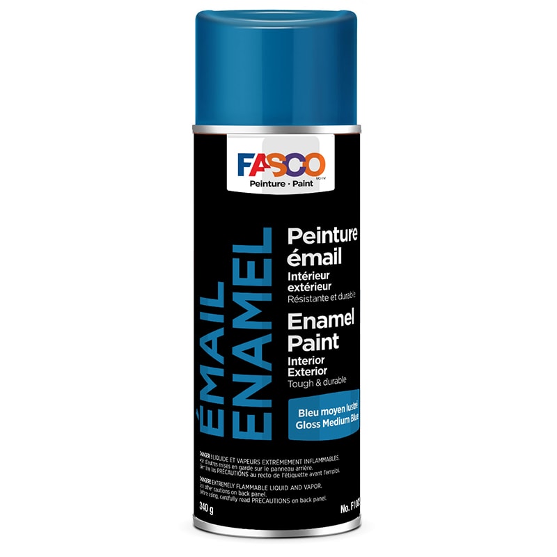 FASCO® interior / exterior enamel paint gloss medium blue (340 g aerosol)