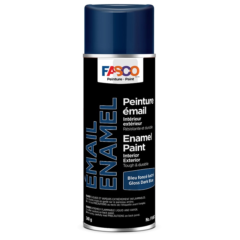 FASCO® interior / exterior enamel paint gloss dark blue (340 g aerosol)