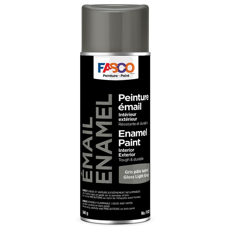 FASCO® interior / exterior enamel paint gloss light gray (340 g aerosol)