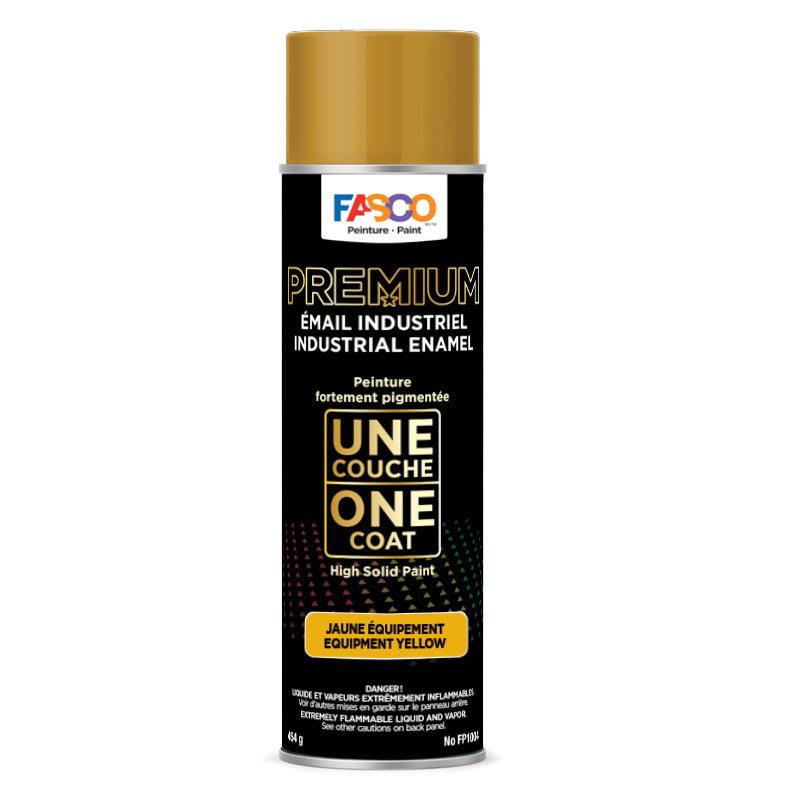 FASCO® Premium industrial enamel equipment yellow (454 g aerosol)
