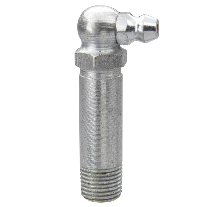 90 deg grease fitting 1/8-27 PTF X 1.81 in long zinc