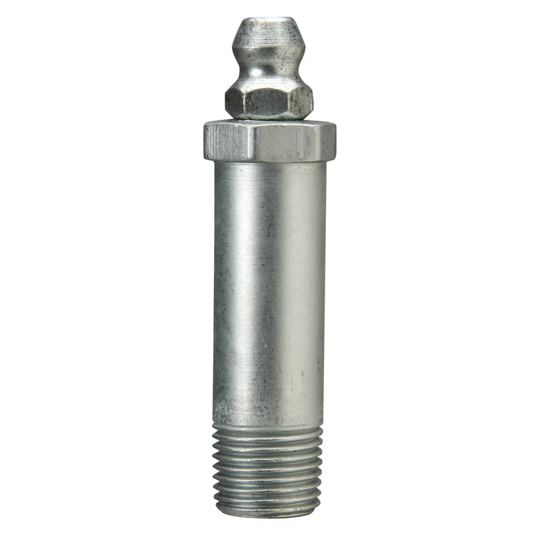 Straight grease fitting 1/8-27 PTF X 1.75 in long zinc