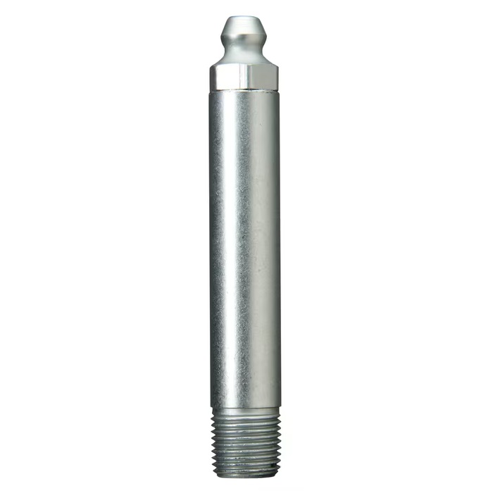 Straight grease fitting 1/8-27 PTF X 2.63 in long zinc