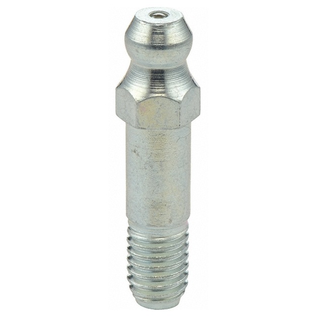 Straight grease fitting 1/4-28 SAE-LT X 0.67 in long zinc