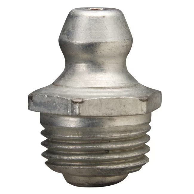 Straight grease fitting M10 X 1.00 X 15 mm long zinc