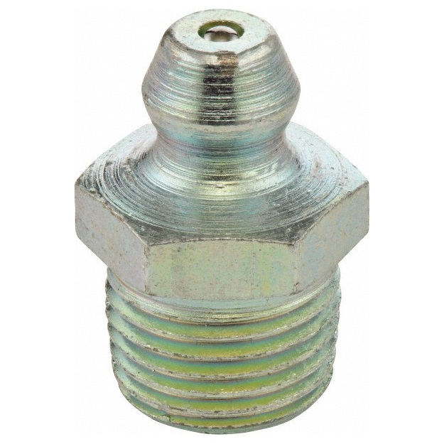 Straight grease fitting 1/8-27 PTF X 0.68 in long zinc