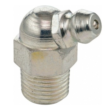 65 deg grease fitting 1/8-27 PTF X 0.84 in long zinc