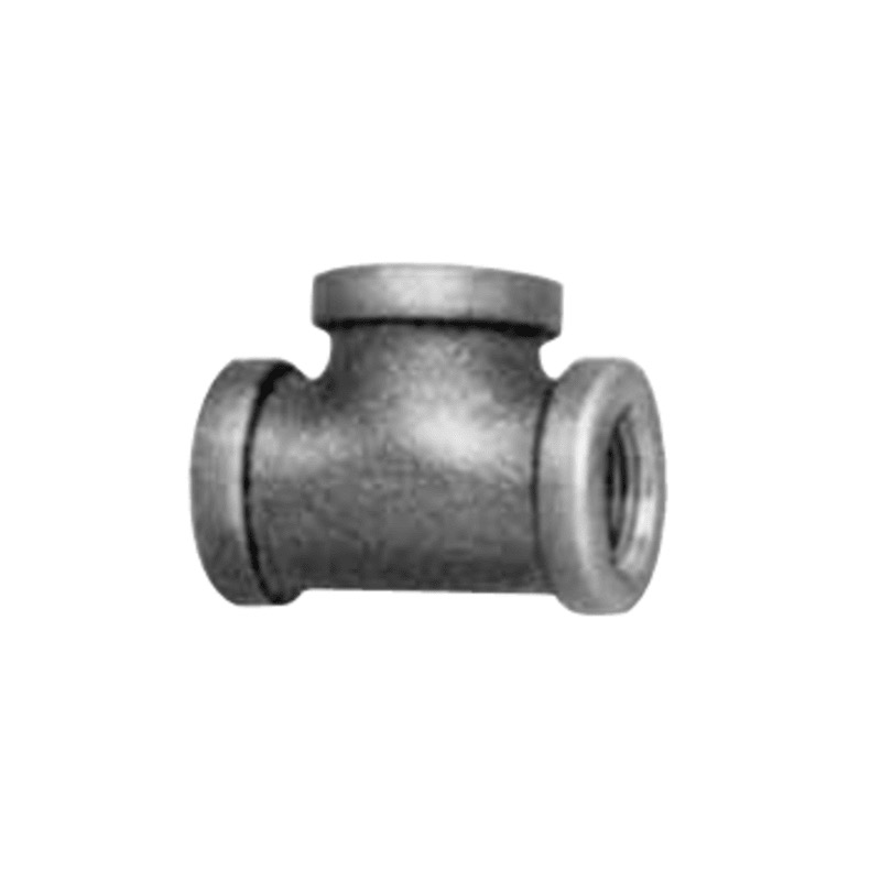 MALLEABLE REDUCING TEE 1/2 TO 1/4 HDG