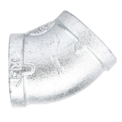 Galvanized iron 45 deg elbow 1/8 F-NPT